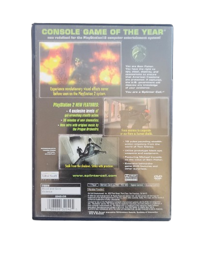 Splinter Cell Stealth Action Redifined PlayStation 2